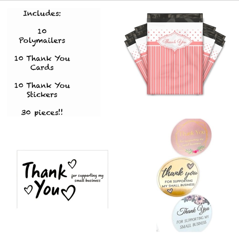 Pink Stripes Thank You Seller’s Bundle
